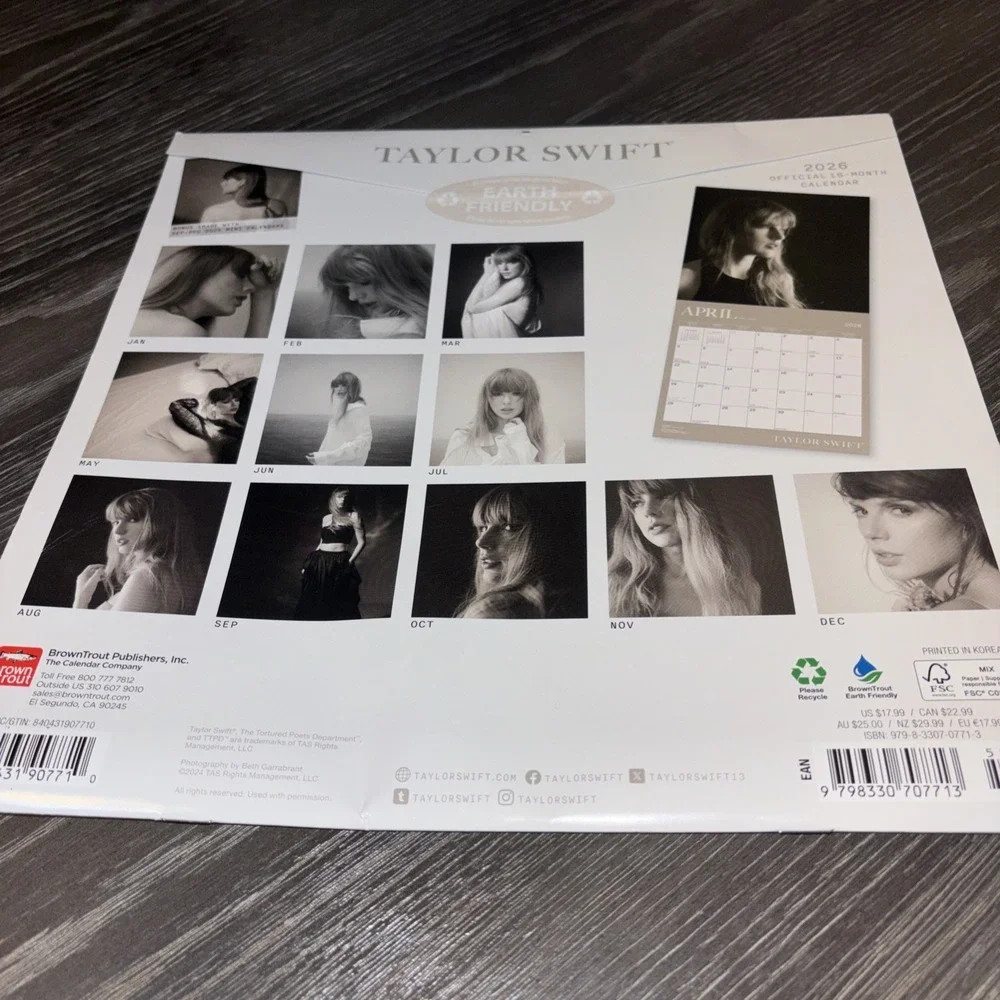Taylor Swift 2026 calender‎